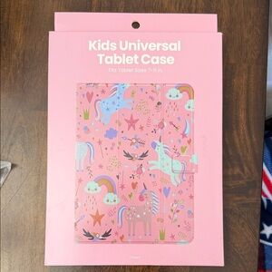 Target Kids Universal Tablet Case - Pink with Multicolor Unicorn Design